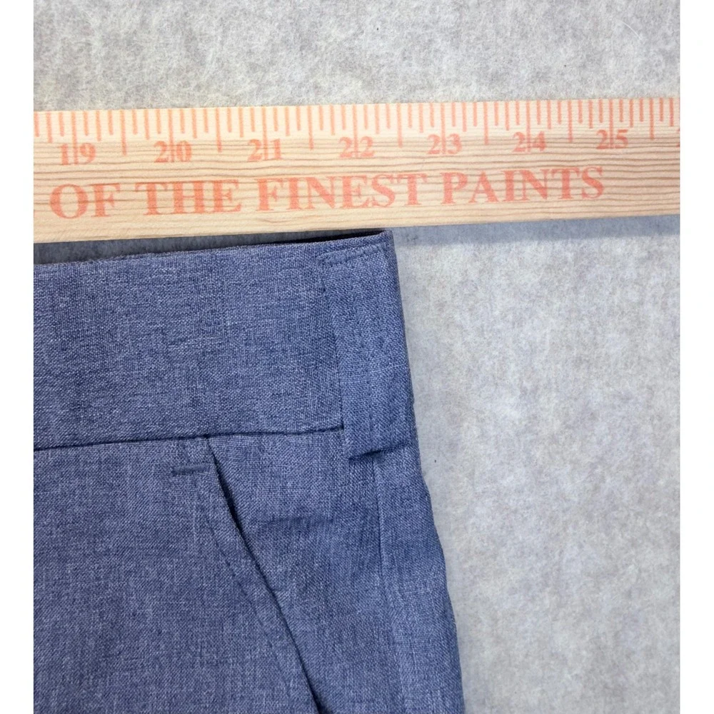 A+ School Apparel Dress Pants Mens 46 Blue USPS Spec Made in USA Flat Front